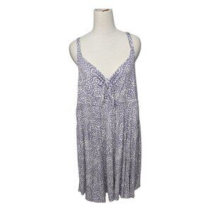 Torrid Super Soft Purple Floral Midi Dress Pockets Stretchy Jersey Size 1x Boho